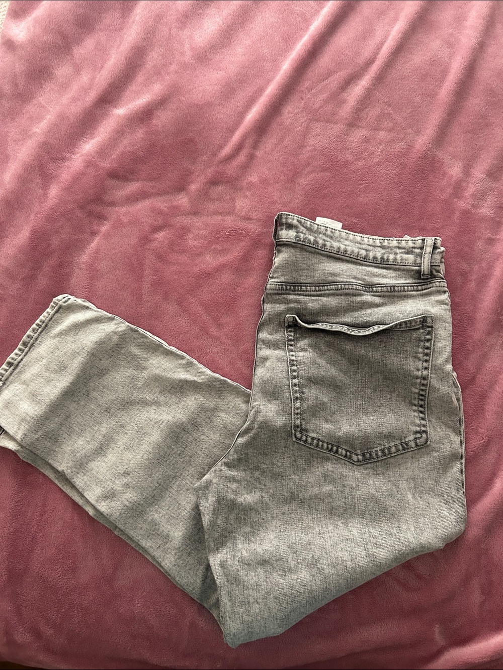 H&M Gray Straight-Leg Jeans